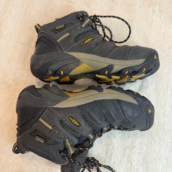 KEEN Utility Lansing Mid Waterproof Steel Toe Work Hiking Boots Women's 7.5 7.5W - Picture 6 of 9